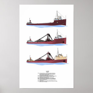 Poster Histoire de la Sierra de fret des Grands Lacs