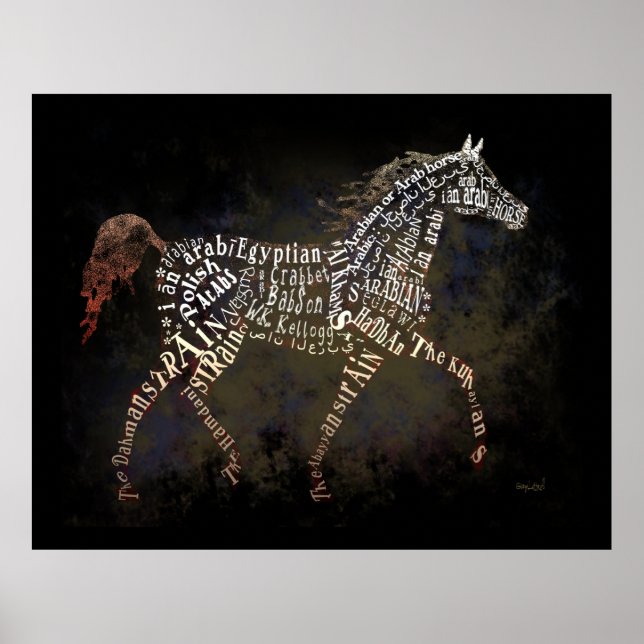 Poster Histoire de l'affiche du cheval arabe (Devant)
