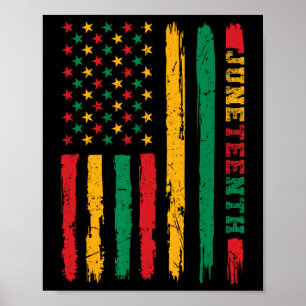 Poster Histoire de l'Amérique africaine Drapeau 1865