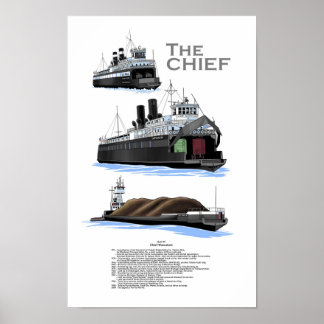 Poster Histoire de Wawatam en chef des traversiers des Gr
