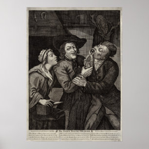 Poster Histoire dentaire Dentiste Caricature antique amus