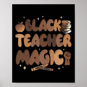 Poster Histoire des enseignants noirs Magie Éducation Mel