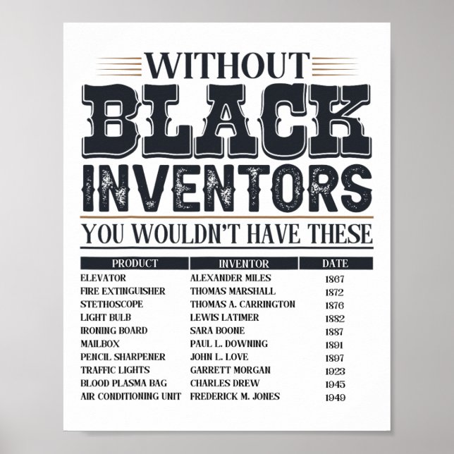 Poster Histoire Des Inventeurs Noirs Oubliés Histoire Noi (Devant)
