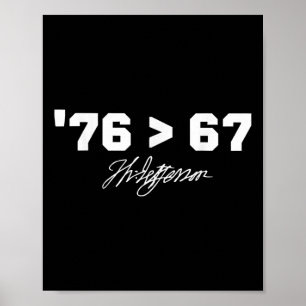 Poster Histoire drôle 76 67 Thomas Jefferson Six Sept Mém