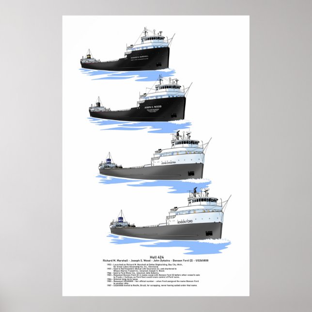 Poster Histoire du cargo Hull 424 (Devant)