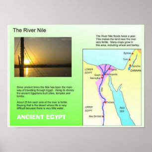 Poster Histoire, Egypte ancienne, Nil du fleuve