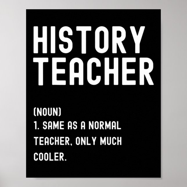 Poster Histoire Enseignant Définition Premier jour de l'é (Devant)