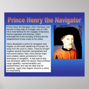 Poster Histoire, Exploration, Prince Henry le Navigateur
