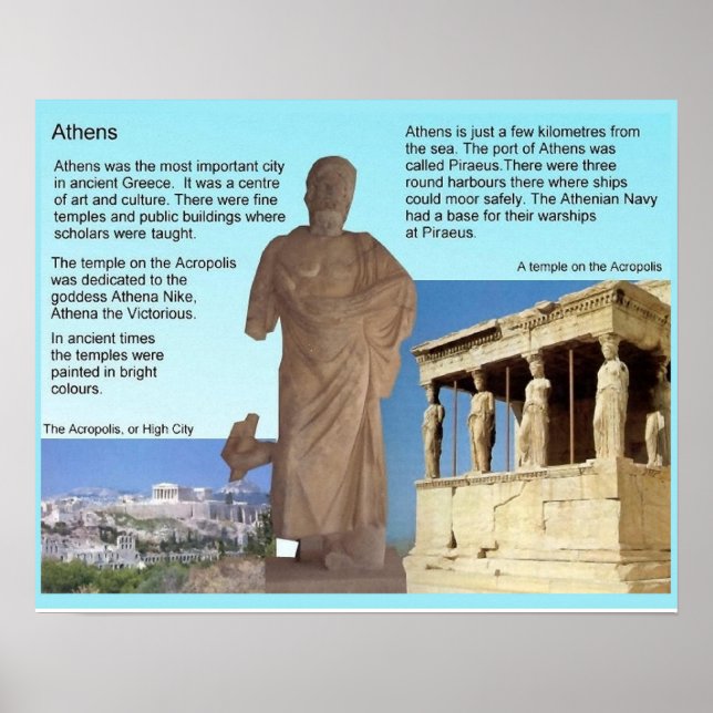 Poster Histoire, Grèce antique, Athènes (Devant)