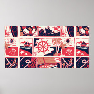 Poster Histoire marine