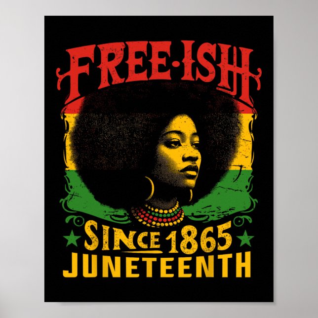 Poster Histoire noire franche Junetdix Liberté Emancipa (Devant)