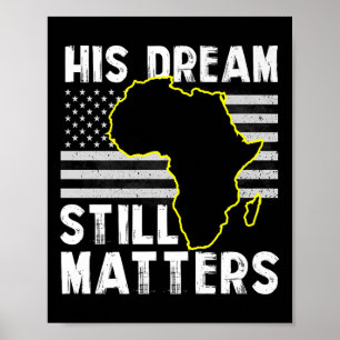 Poster Histoire Noire Son Rêve Toujours S Martin Luther K
