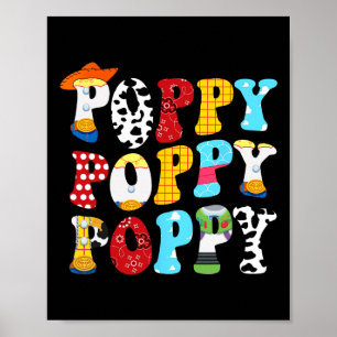 Poster Histoire Poppy Toy Boy Histoire Papa Fête des père