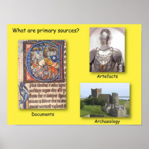 Poster Histoire, quelles sont les sources primaires?