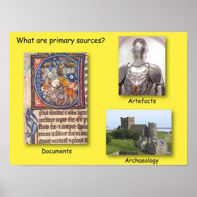 Poster Histoire, quelles sont les sources primaires? (Devant)