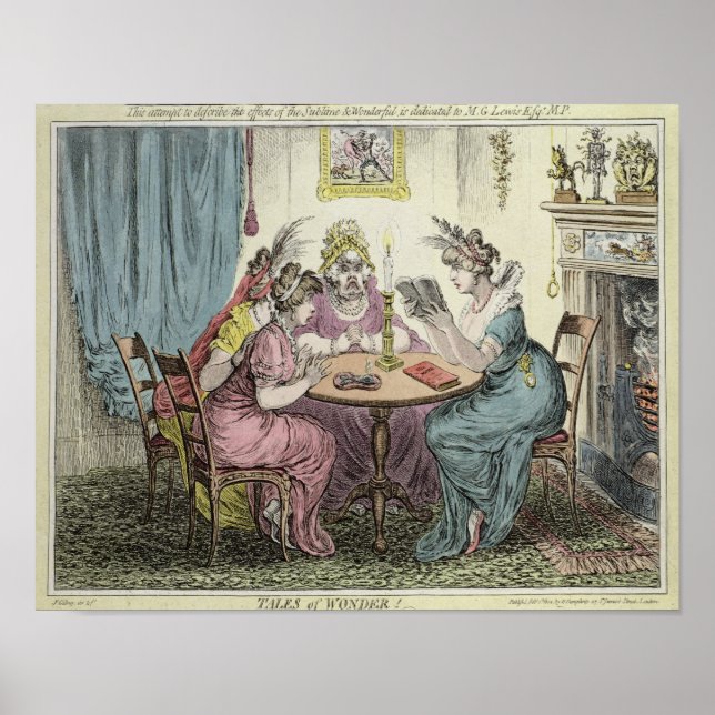 Poster Histoires de Wonder -dédié à M.G. Lewis Esq' (Devant)
