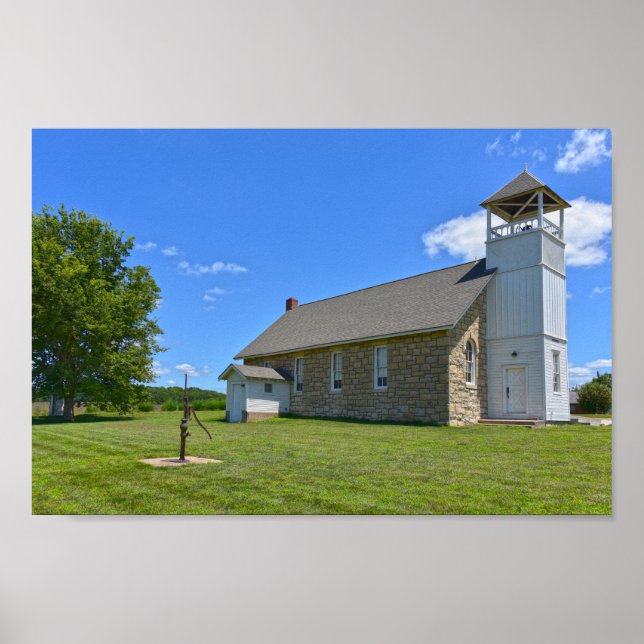 Poster Historic Buck Creek School, Perry, Kansas (Devant)