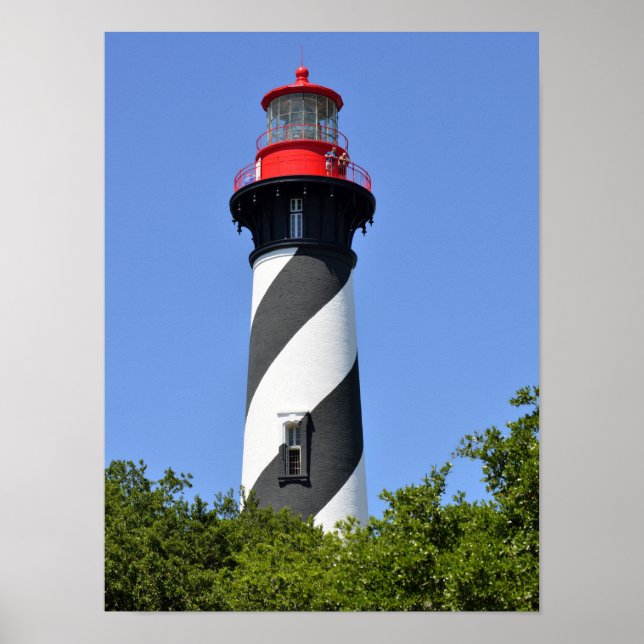 Poster Historique St Augustine, Phare de Floride (Devant)