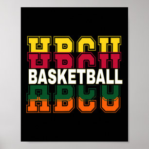 Poster Historiquement Black College University Basketball