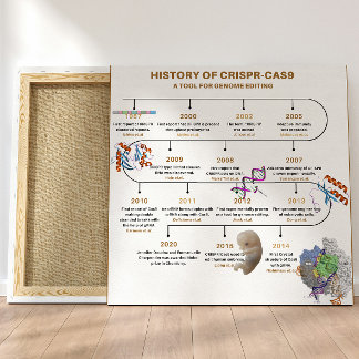 Poster History of CRISPR genome editing timeline