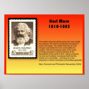 Poster History, Politics, Karl Marx 1818-1883