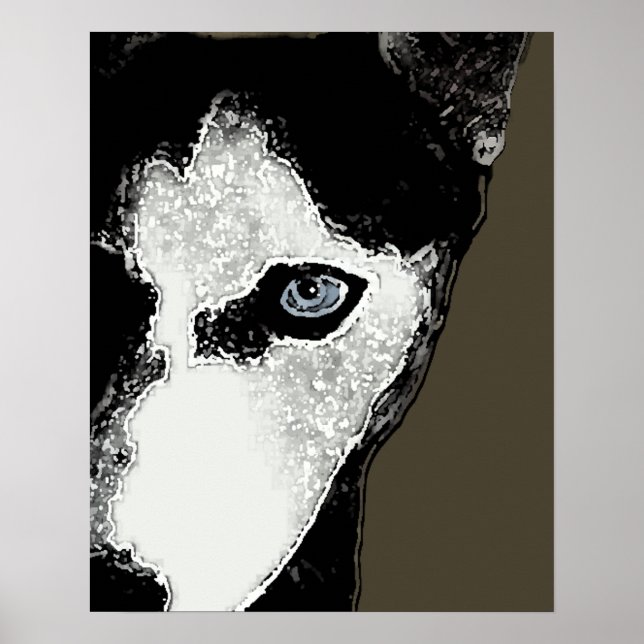 Poster Hitch the Husky (Devant)