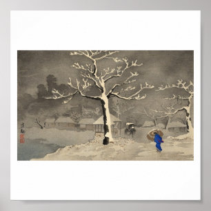 Poster Hiver au Japon vers 1915