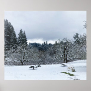 Poster Hiver au parc, Wilsonville, OU