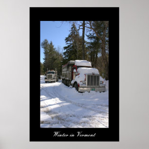 Poster Hiver au Vermont