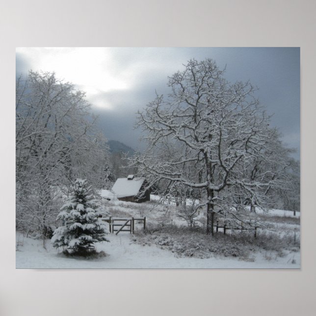 Poster Hiver de la rivière Hood (Devant)