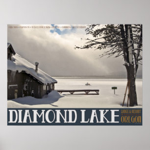 Poster Hiver de lac diamond