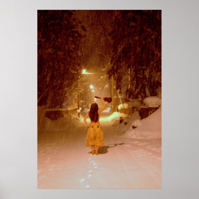 Poster hiver d'Ukulele (Devant)