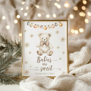 Poster Hiver Nous pouvons attendre prématurément Les bébé