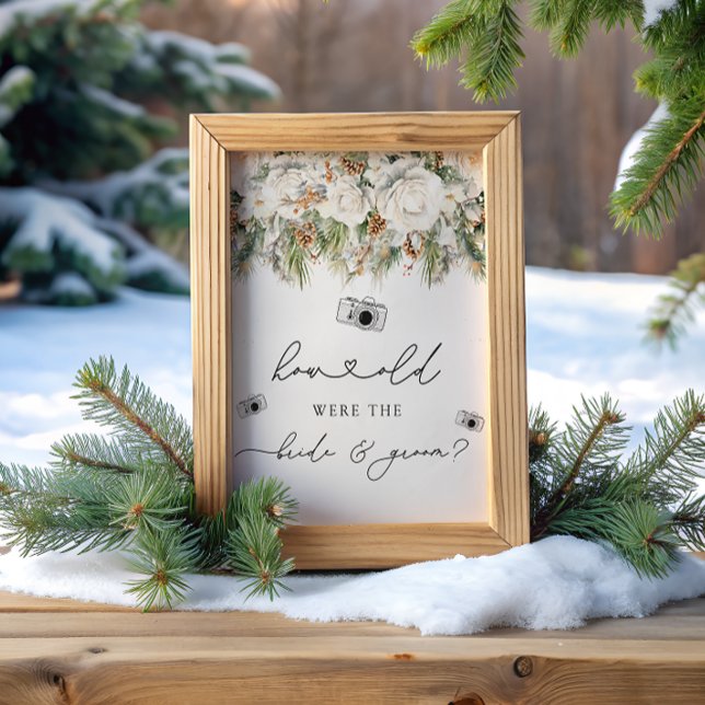 Poster Hiver Quel Âge Ont-Ils Été Fête des mariées Jeu Si (Créateur téléchargé)