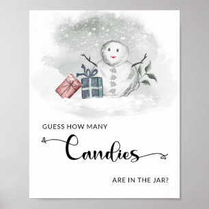 Poster Hiver sans sexe Devinez combien de bonbons