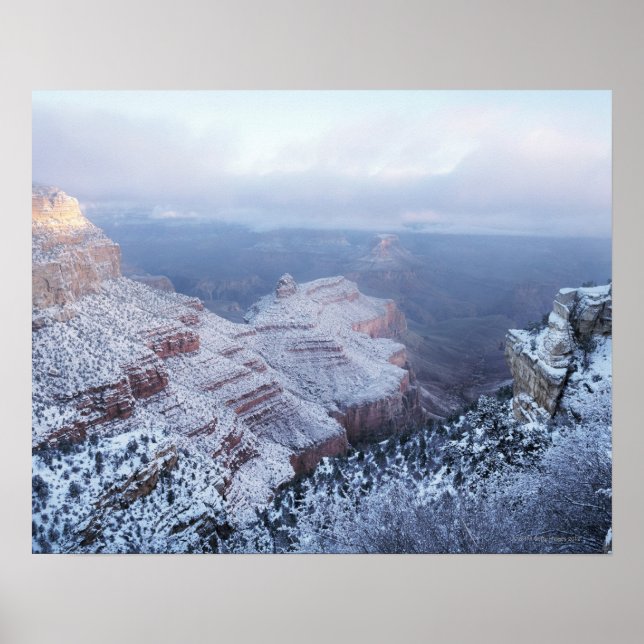 Poster Hiver sur la Rive Sud, Grand Canyon National (Devant)