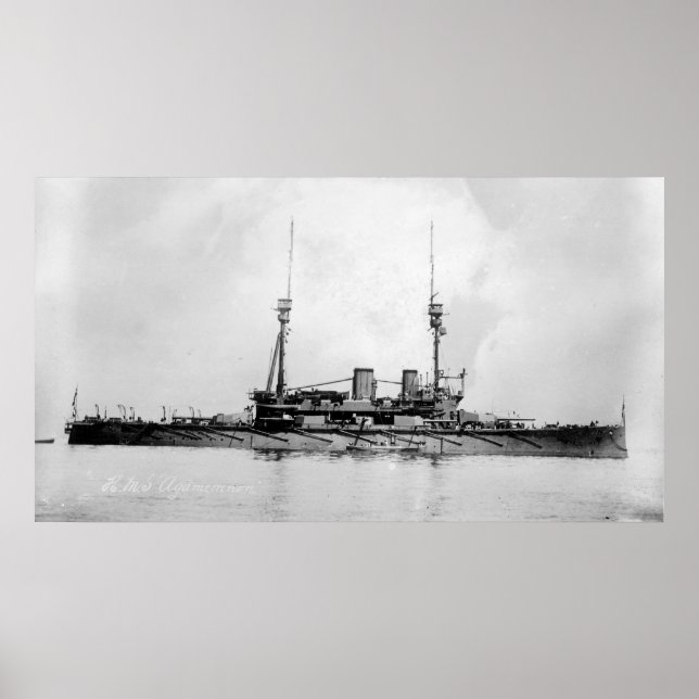 Poster HMS Agamemnon (Devant)