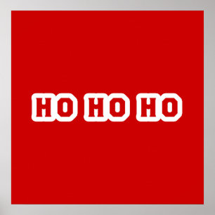 Poster Ho Ho Ho Christmas Cheval