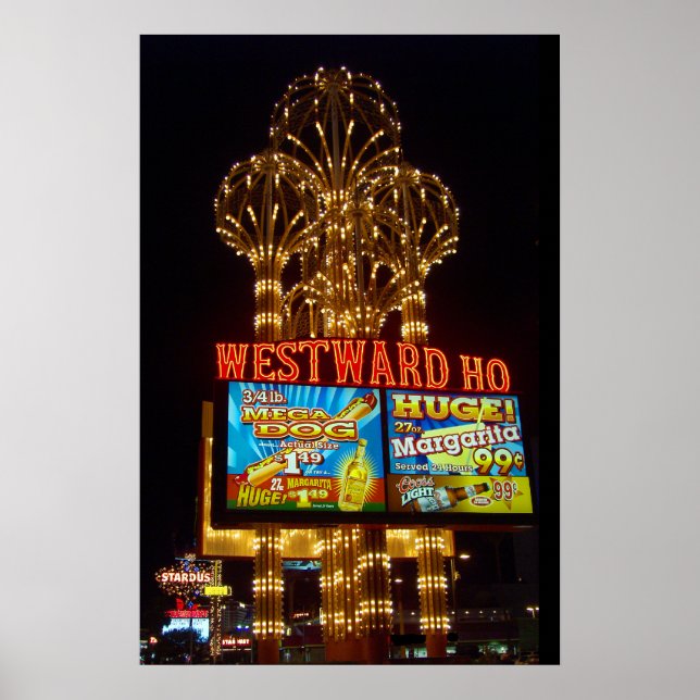 Poster Ho Ho Las Vegas Marquee Imprimer (Devant)