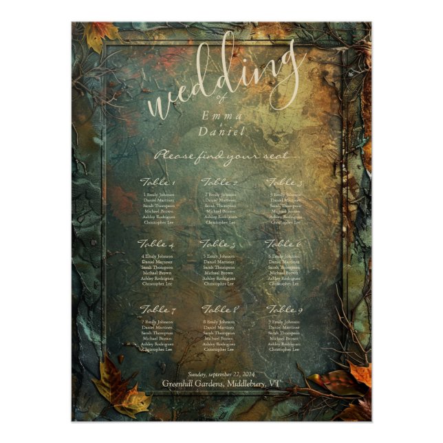 Poster Hobbiton Haven Mariage Sein Graphique (Devant)