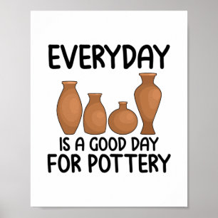 Poster Hobby de poterie   Ceramist Potter Argile Cadeaux