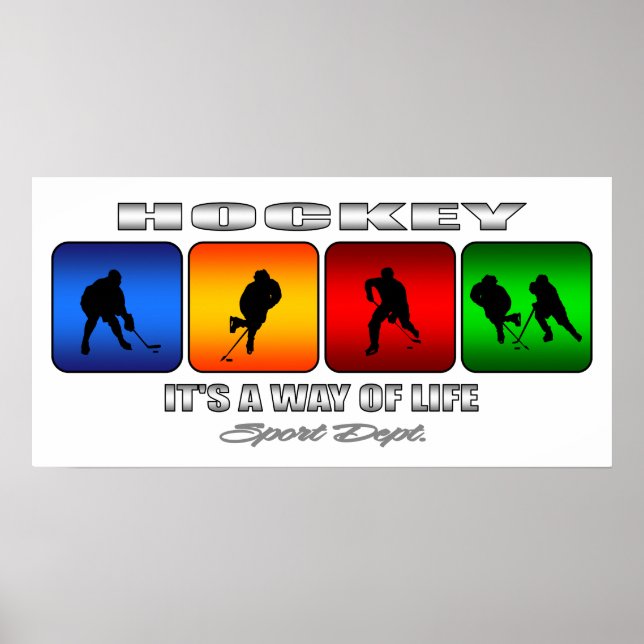 Poster Hockey cool C'Est Un Moyen De Vie (Devant)