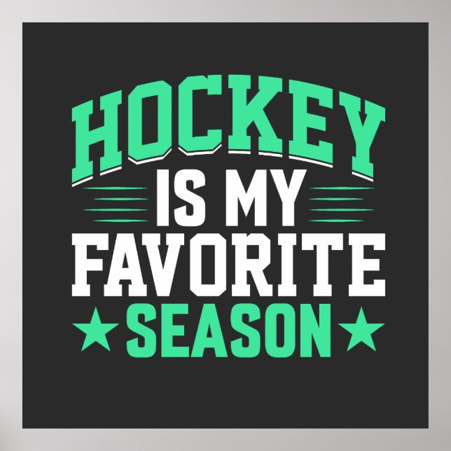 Poster Hockey est ma saison préférée (Devant)