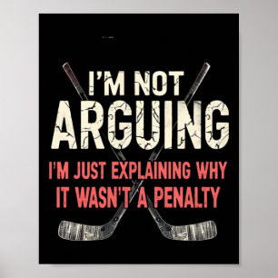 Poster Hockey expliquant pourquoi ce n'était pas une péna