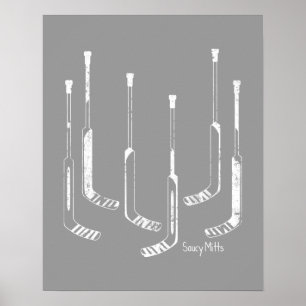 Poster Hockey Goalie Sticks