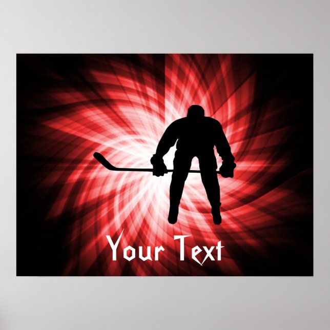 Poster Hockey rouge (Devant)