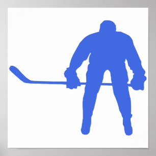 Poster Hockey Royal Blue