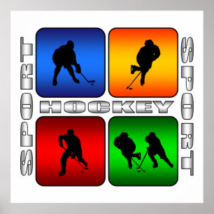 Poster Hockey spectaculaire
