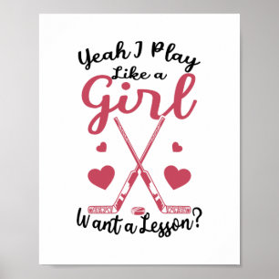 Poster hockey sur gazon