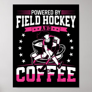 Poster Hockey sur gazon Café Propulsé Par Hockey sur gazo